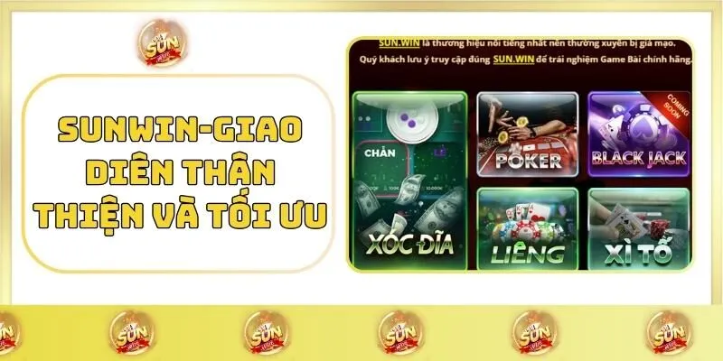 TRANG CHỦ 3 SUNWIN - Giao Diện Thân Thiện