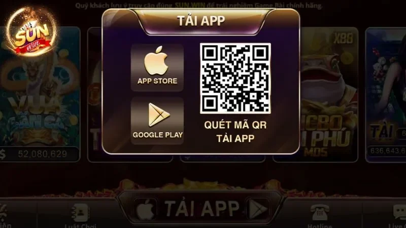 Tải App SUNWIN Android & iOS – Link Chính Chủ 2025 3 quét mã QR tải app sunwinnhanh chóng