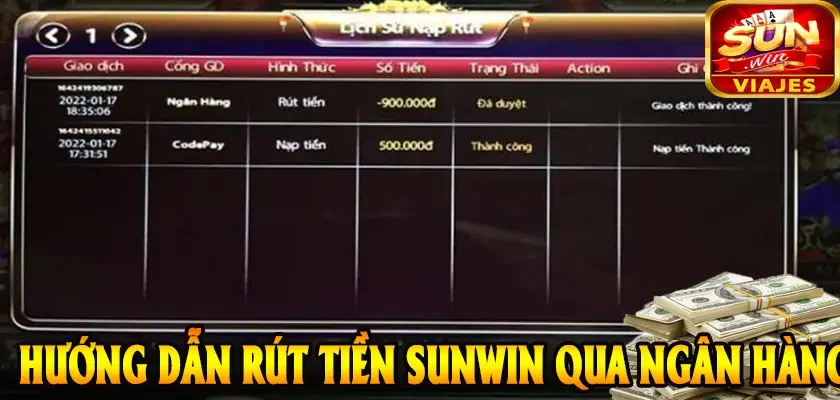 Cách Rút Tiền SUNWIN Nhanh – An Toàn & Chi Tiết 2025 3 Hướng dẫn rút tiền SUNWIN qua ngân hàng